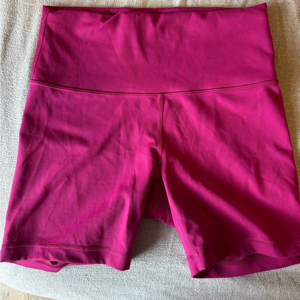 Women's Pink High-Waisted Shorts